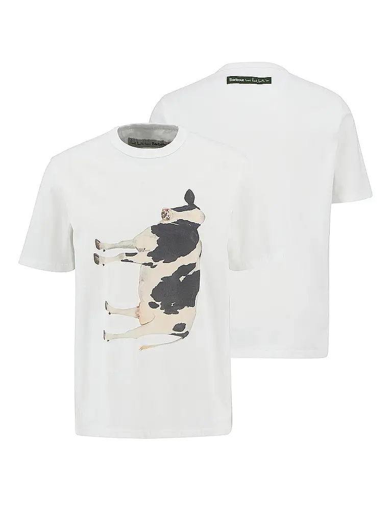 BARBOUR | T-shirt Paul Smith loves Barbour | Blanc