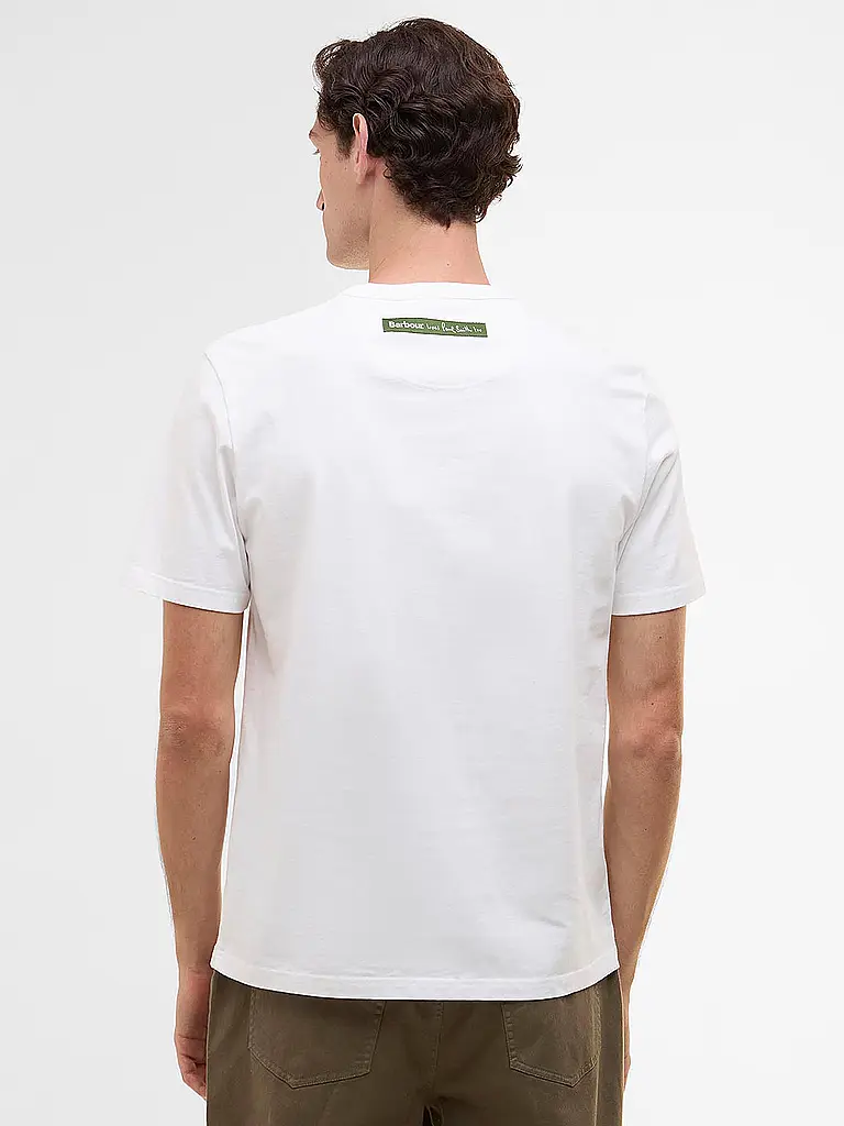 BARBOUR | T-shirt Paul Smith loves Barbour | Blanc