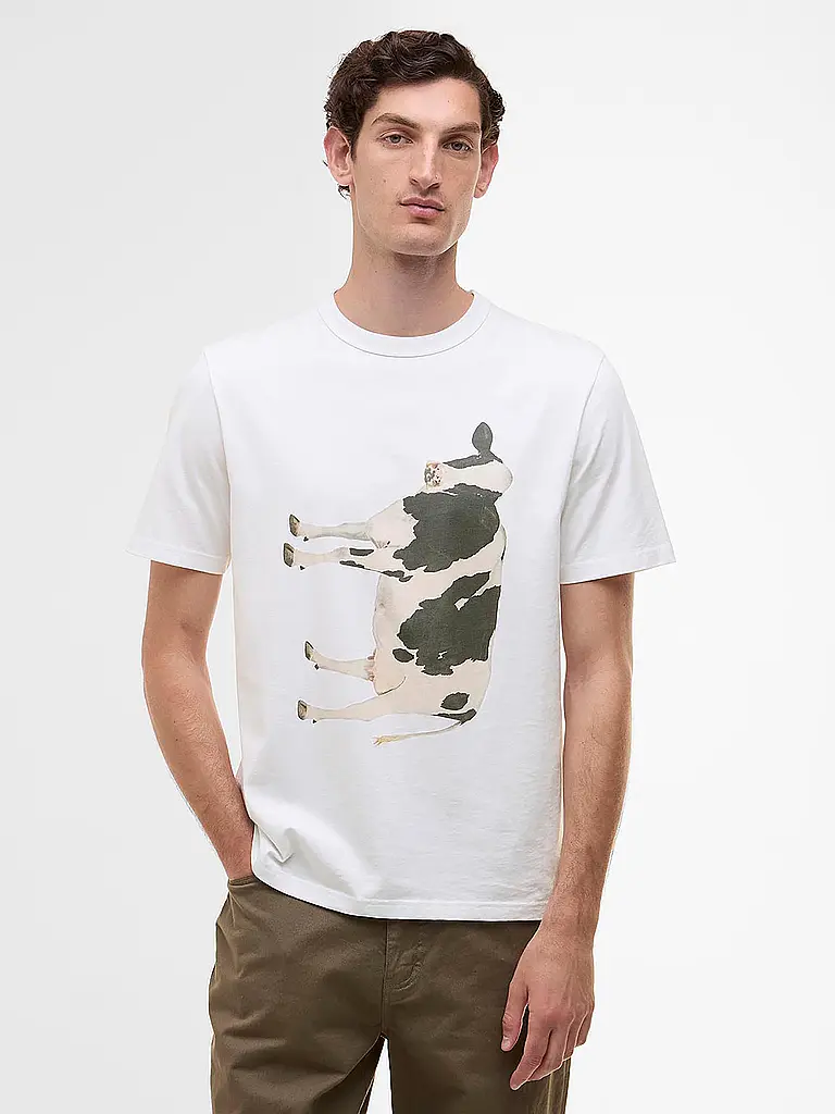 BARBOUR | T-shirt Paul Smith loves Barbour | Blanc