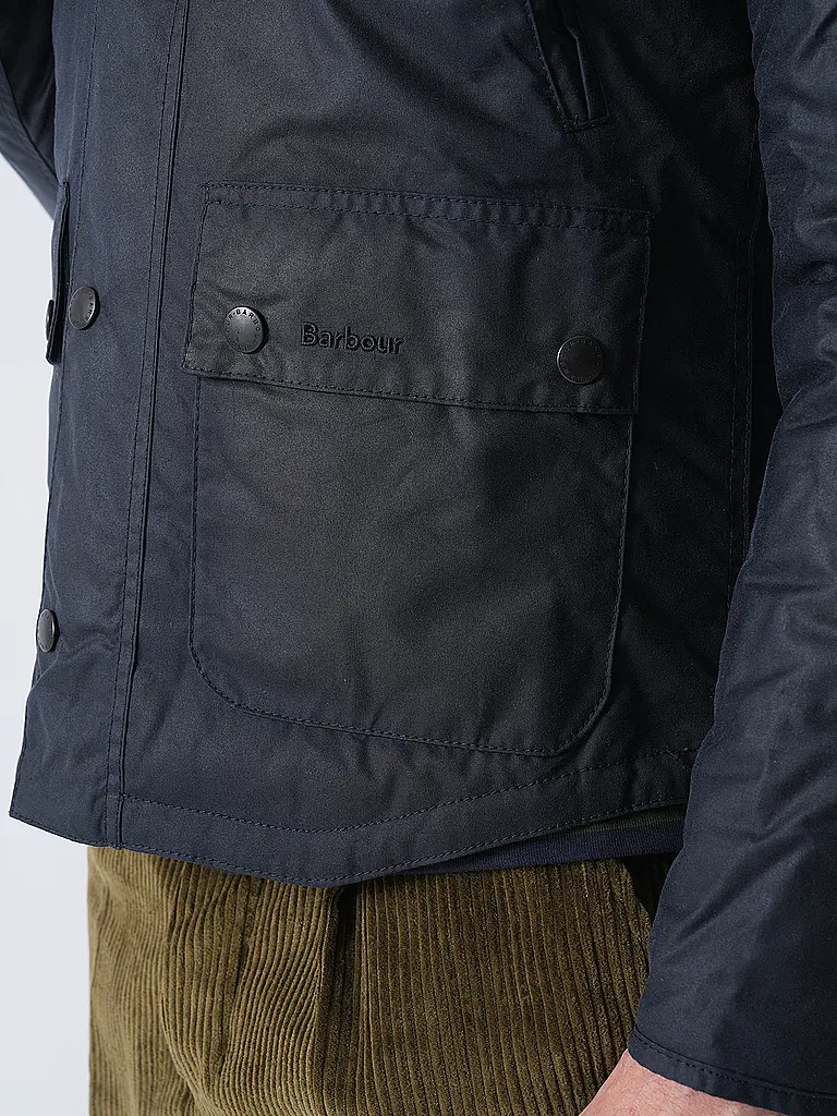 BARBOUR | Veste REELIN WAX | dunkelblau