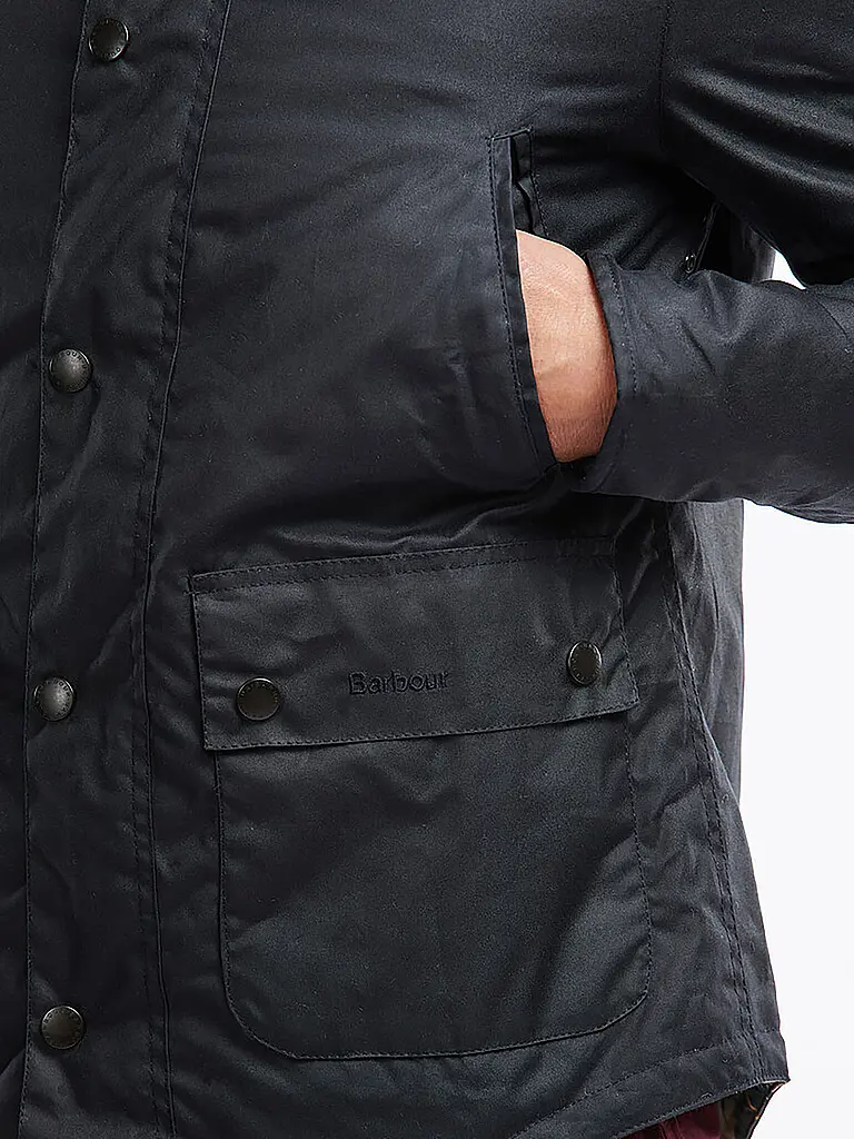BARBOUR | Veste REELIN WAX | dunkelblau