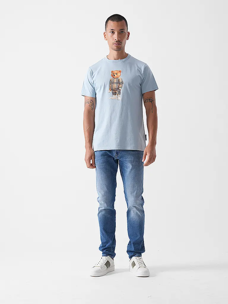 BARON FILOU | T-Shirt THE TRACKSUIT ICON | hellblau