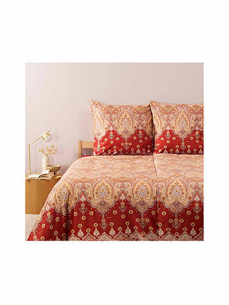 BASSETTI | Linge de lit en satin ISOLABELLA 70x90cm/140x200cm Rouge