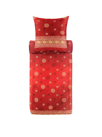 BASSETTI | Satin Bettwäsche PALLAVICINO 70x90cm/140x200cm Rouge