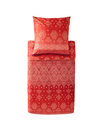 BASSETTI | Linge de lit en satin 70x90cm / 140x200cm KERALA Bordeaux