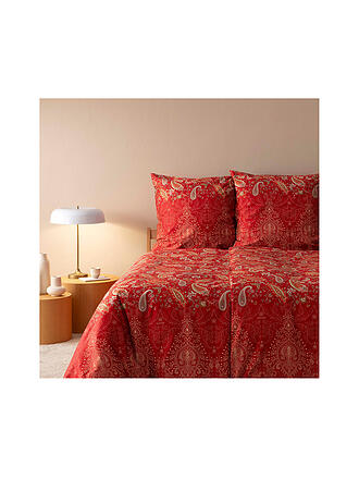 BASSETTI | Linge de lit en satin 2x70x90cm/ 200x200cm MONNALISA Rouge