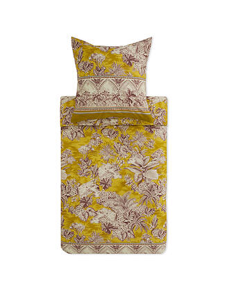 BASSETTI | Linge de lit en satin BOBOLI 70x90cm/140x200cm Jaune