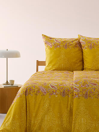BASSETTI | Linge de lit en satin MONNALISA 70x90cm/140x200cm Jaune