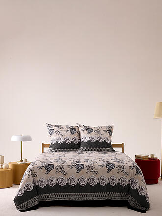 BASSETTI | Linge de lit en satin PARAGGI 2x 70x90cm / 200x200cm Beige