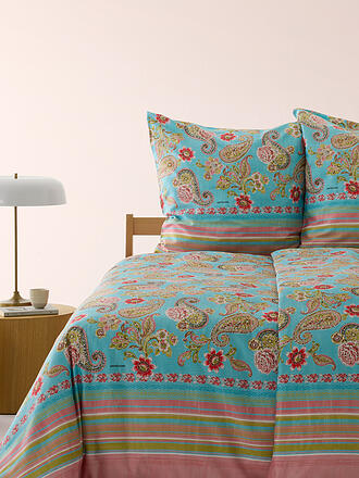 BASSETTI | Linge de lit en satin RAPALLO 70x90cm/140x200cm Menthe