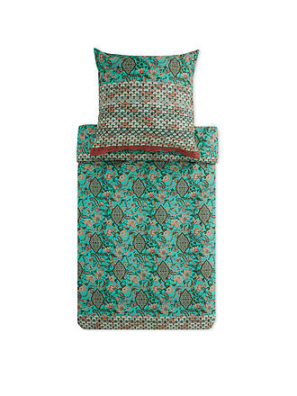 BASSETTI | Linge de lit en satin TIGULLIO 70x90cm/140x200cm Vert Clair