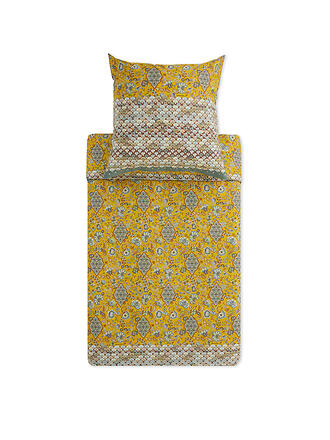 BASSETTI | Linge de lit en satin TIGULLIO 70x90cm/140x200cm Jaune