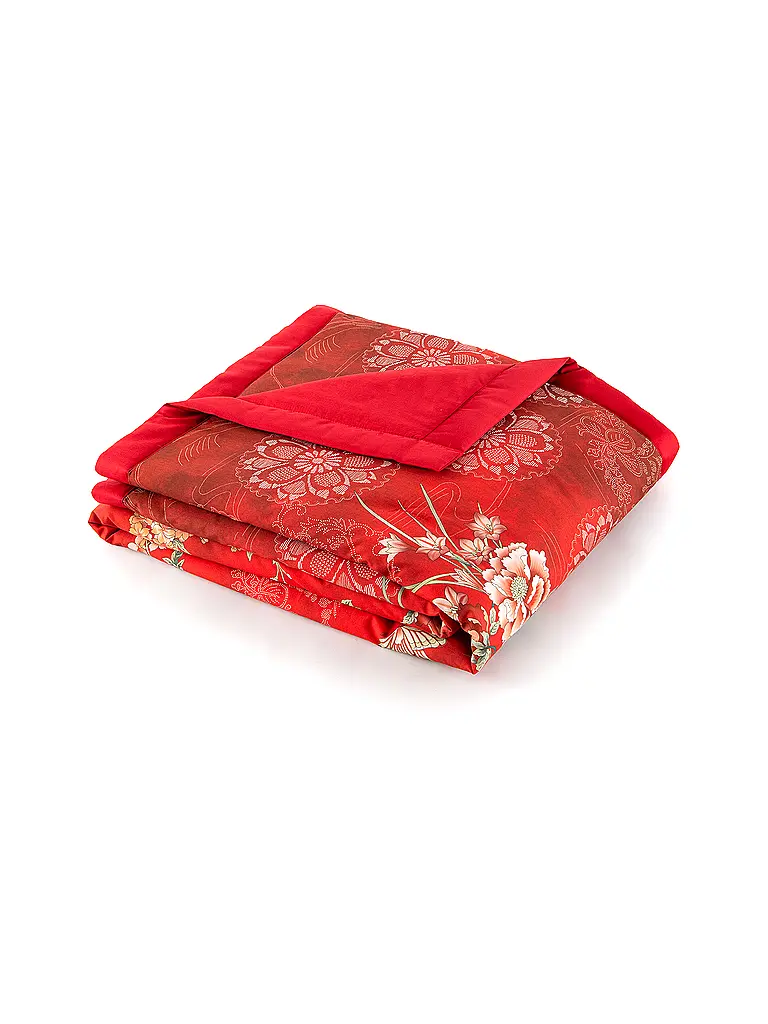 BASSETTI | Couvre-lit - Plaid 135x190cm ESPERIDI Rouge | 