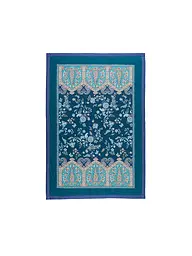 BASSETTI | Couvre-lit - Plaid 135x190cm INDIAN ROSES Vert | Bleu foncé
