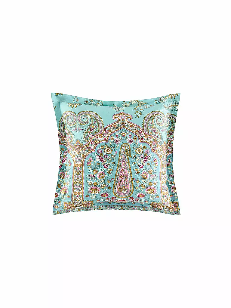 BASSETTI | Housse de coussin INDIAN ROSES 50x50cm Menthe | mint