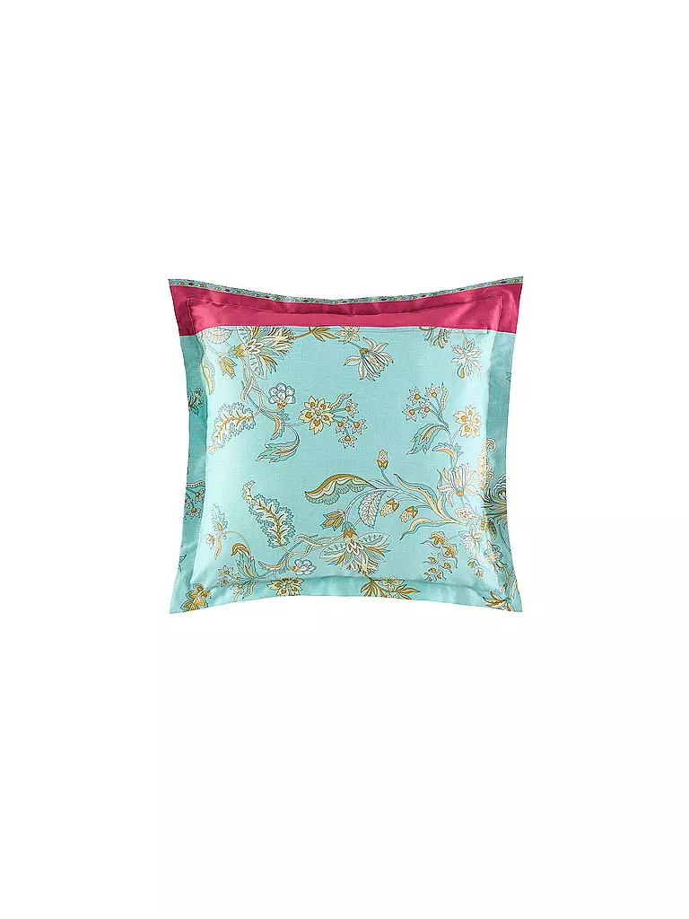 BASSETTI | Housse de coussin INDIAN ROSES 50x50cm Menthe | mint