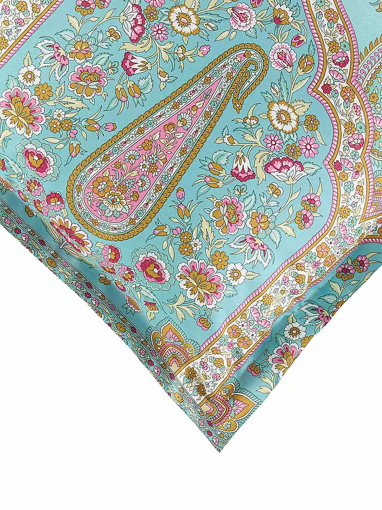 BASSETTI | Housse de coussin INDIAN ROSES 50x50cm Menthe | 