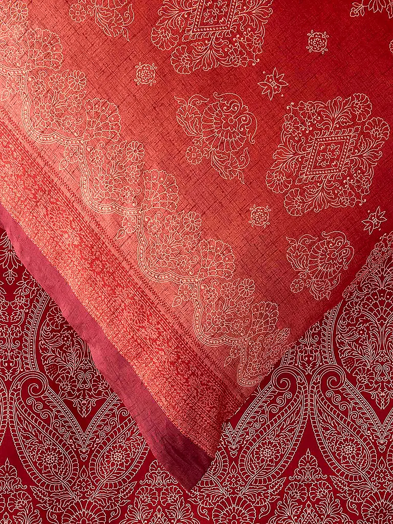 BASSETTI | Linge de lit en satin 2x70x90cm/ 200x200cm KERALA Bordeaux | 