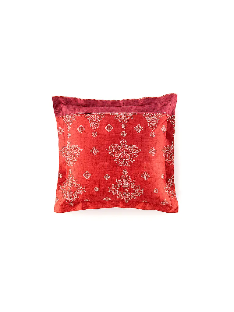 BASSETTI | Linge de lit en satin 2x70x90cm/ 200x200cm KERALA Bordeaux | 