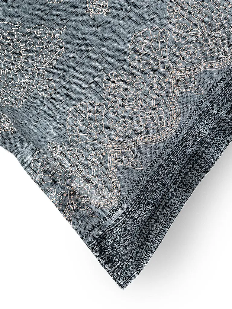 BASSETTI | Linge de lit en satin 2x70x90cm/ 200x200cm KERALA Gris | 