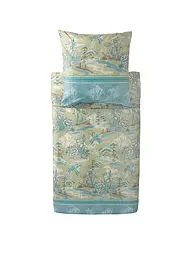BASSETTI | Linge de lit en satin 70x90cm / 140x200cm ACQUAFORTE Vert | Menthe