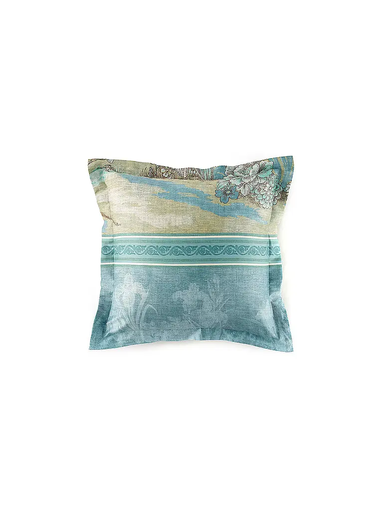 BASSETTI | Linge de lit en satin 70x90cm / 140x200cm ACQUAFORTE Vert | 