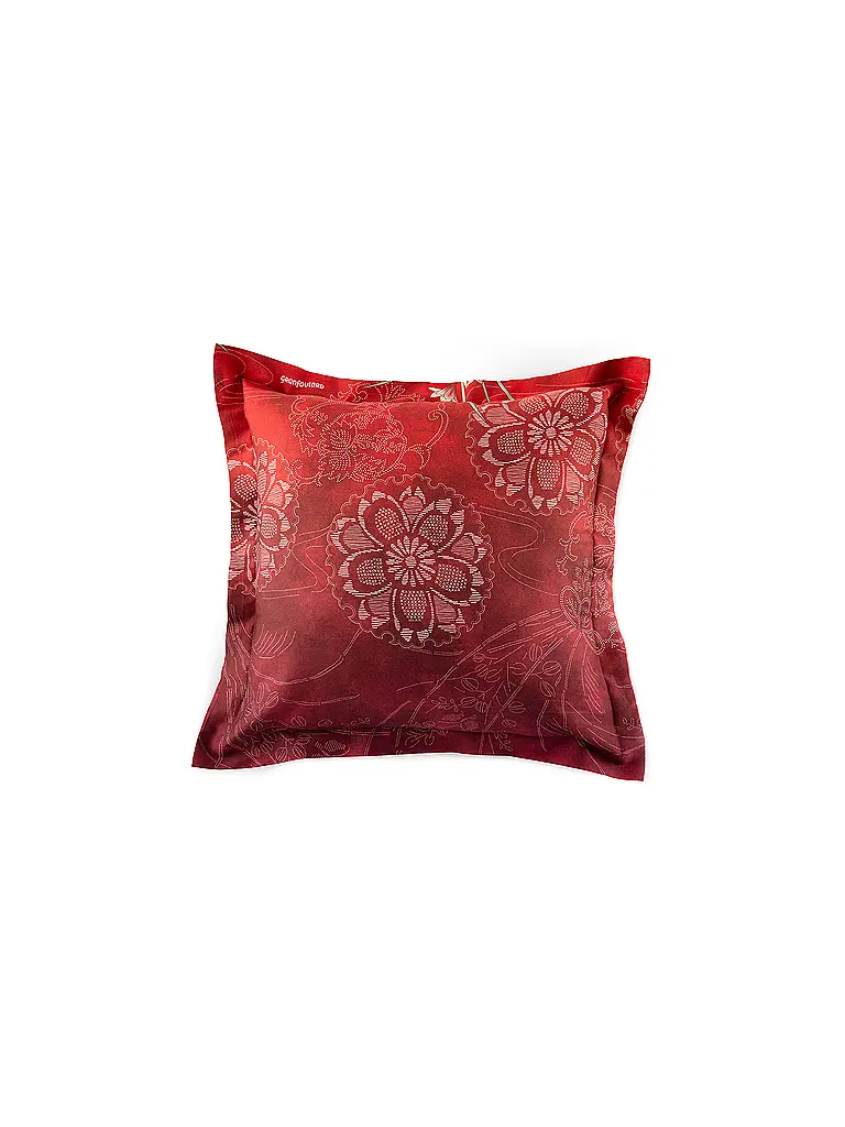 BASSETTI | Linge de lit en satin 70x90cm / 140x200cm ESPERIDI Rouge | 