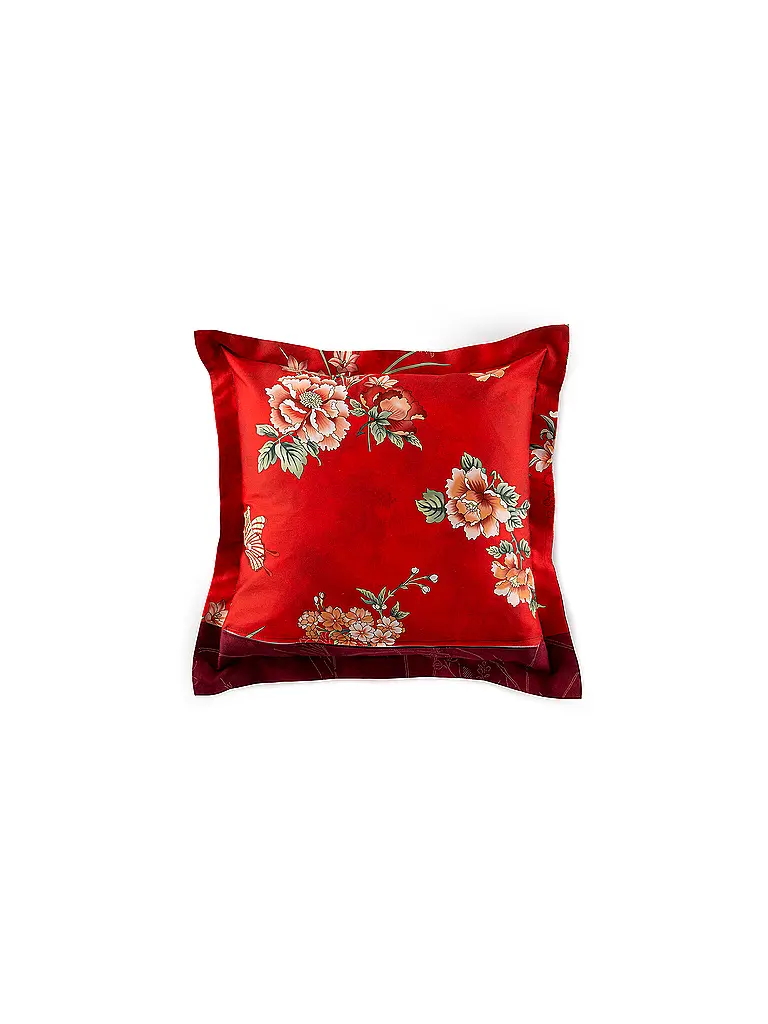 BASSETTI | Linge de lit en satin 70x90cm / 140x200cm ESPERIDI Rouge | 