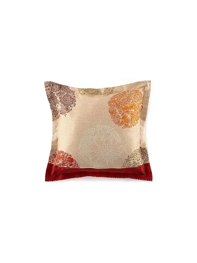 BASSETTI | Linge de lit en satin 70x90cm / 140x200cm FLORENCE Rouge | 