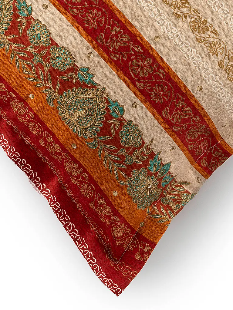 BASSETTI | Linge de lit en satin 70x90cm / 140x200cm FLORENCE Rouge | 