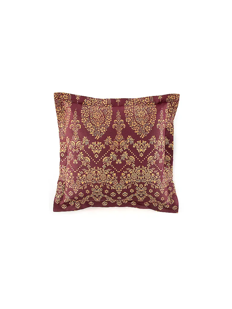 BASSETTI | Linge de lit en satin 70x90cm / 140x200cm GOLD DECOR Bordeaux |