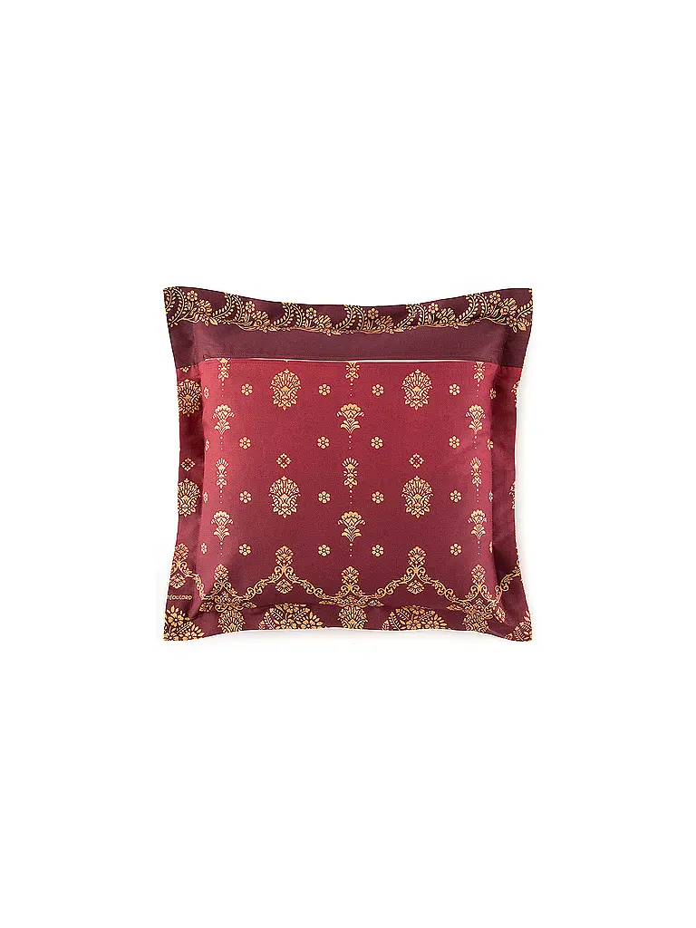 BASSETTI | Linge de lit en satin 70x90cm / 140x200cm GOLD DECOR Bordeaux |
