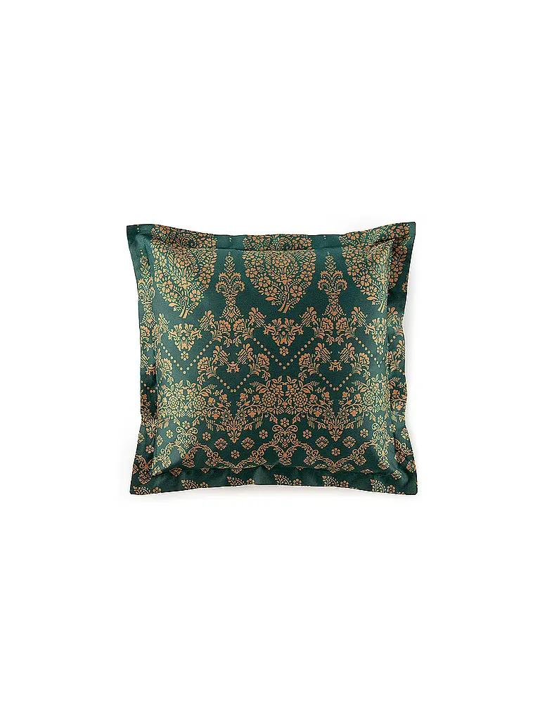 BASSETTI | Linge de lit en satin 70x90cm / 140x200cm GOLD DECOR Vert émeraude | Pétrole