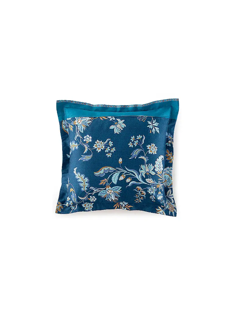 BASSETTI | Linge de lit en satin 70x90cm / 140x200cm INDIAN ROSES Bleu | 