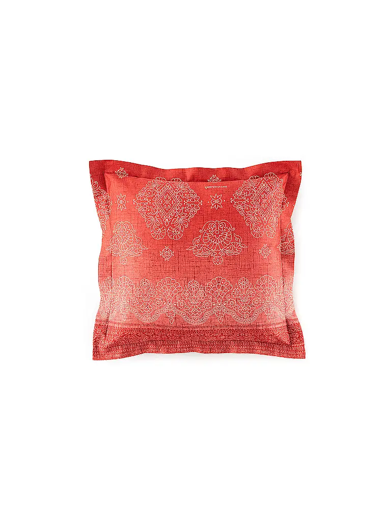 BASSETTI | Linge de lit en satin 70x90cm / 140x200cm KERALA Bordeaux | 