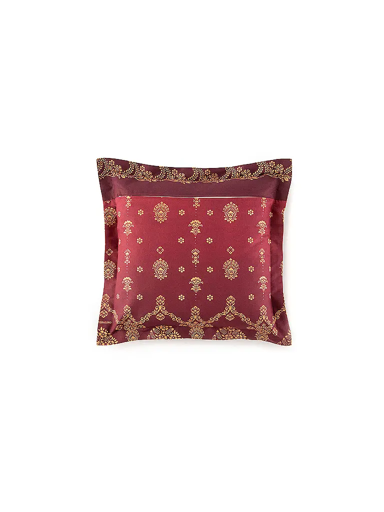BASSETTI | Linge de lit en satin 70x90cm / 140x220cm GOLD DECO Bordeaux |