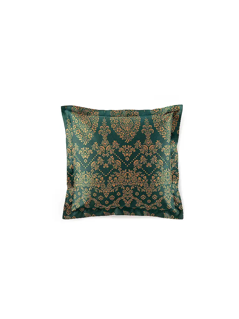 BASSETTI | Linge de lit en satin 70x90cm / 140x220cm GOLD DECOR Vert émeraude | Pétrole
