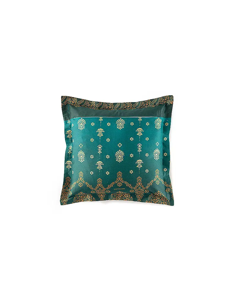 BASSETTI | Linge de lit en satin 70x90cm / 140x220cm GOLD DECOR Vert émeraude | Pétrole