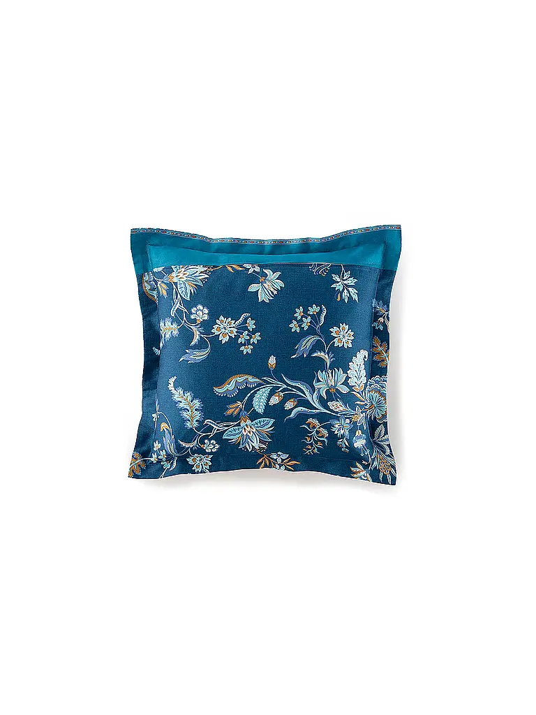 BASSETTI | Linge de lit en satin 70x90cm / 140x220cm INDIAN ROSES Bleu | 