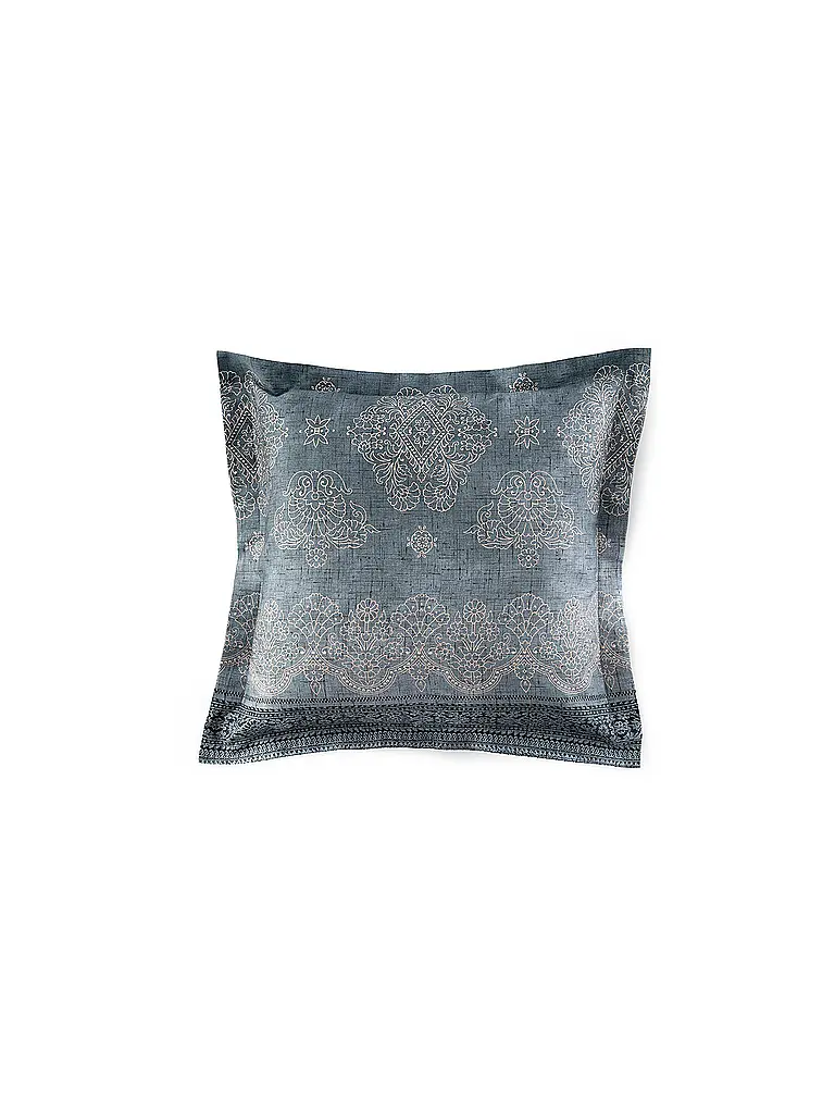 BASSETTI | Linge de lit en satin 70x90cm / 140x220cm KERALA Vert émeraude | 