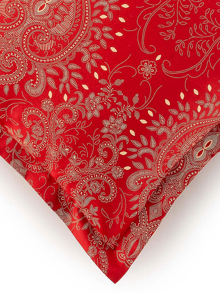 BASSETTI | Linge de lit en satin 70x90cm / 140x220cm MONNALISA Rouge | 