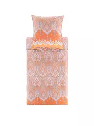 BASSETTI | Satin Bettwäsche ISOLABELLA 70x90cm/140x200cm Bleu | Orange