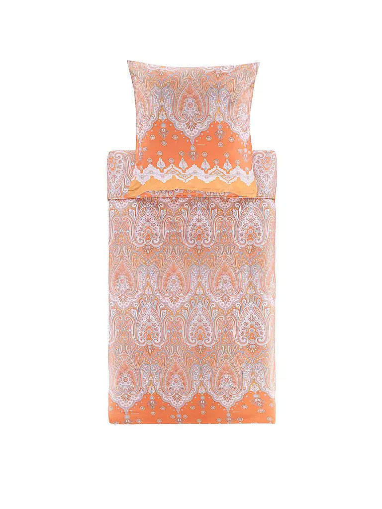 BASSETTI | Linge de lit en satin ISOLABELLA 70x90cm/140x200cm Orange | orange