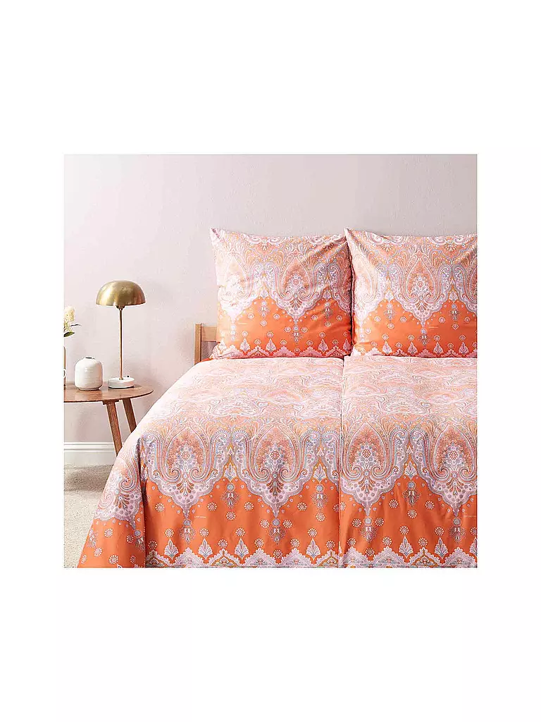 BASSETTI | Linge de lit en satin ISOLABELLA 70x90cm/140x200cm Orange | orange