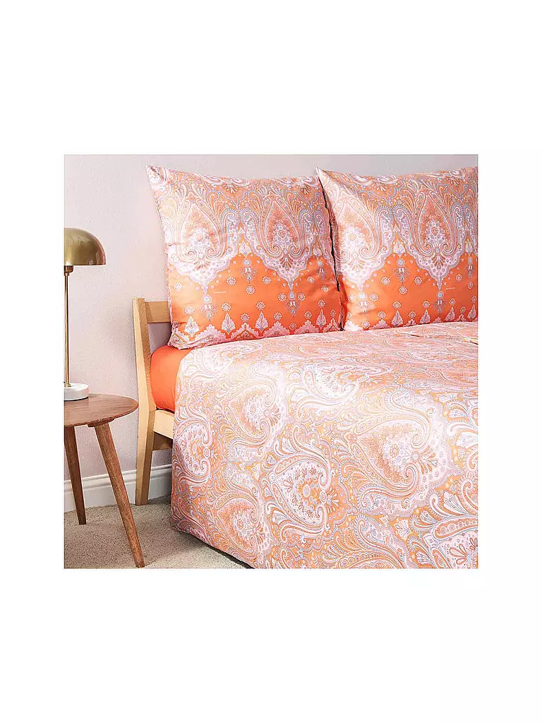 BASSETTI | Linge de lit en satin ISOLABELLA 70x90cm/140x200cm Orange | 