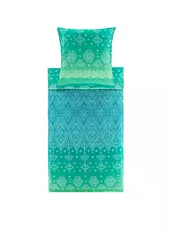 BASSETTI | Linge de lit en satin KERALA 70x90cm/140x220cm Vert | Vert