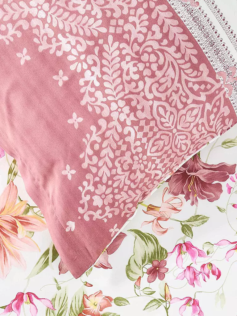 BASSETTI | Parure de lit en satin CASABLANCA 70x90cm/140x200cm Vieux rose | 