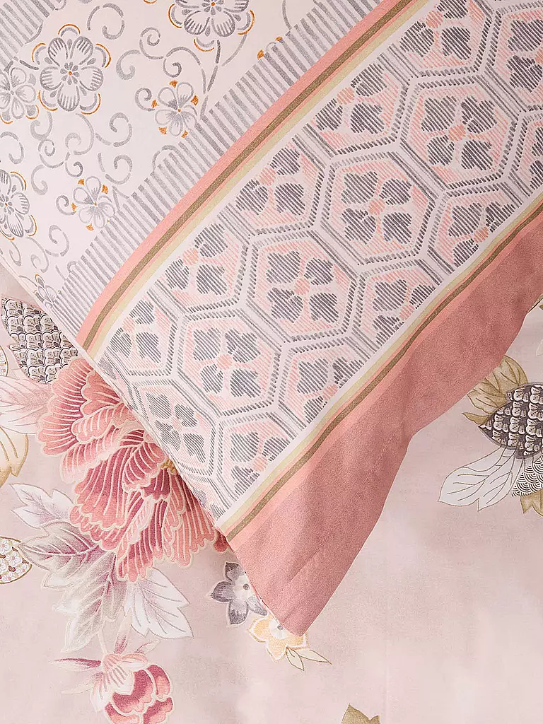 BASSETTI | Parure de lit en satin HANAMI 70x90cm/140x200cm Rose |