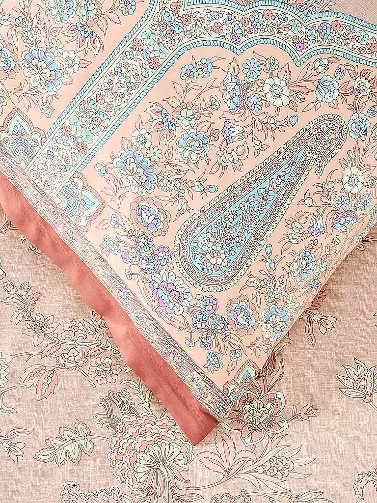 BASSETTI | Parure de lit en satin INDIAN ROSES 2x 70x90cm / 200x200cm Beige | 