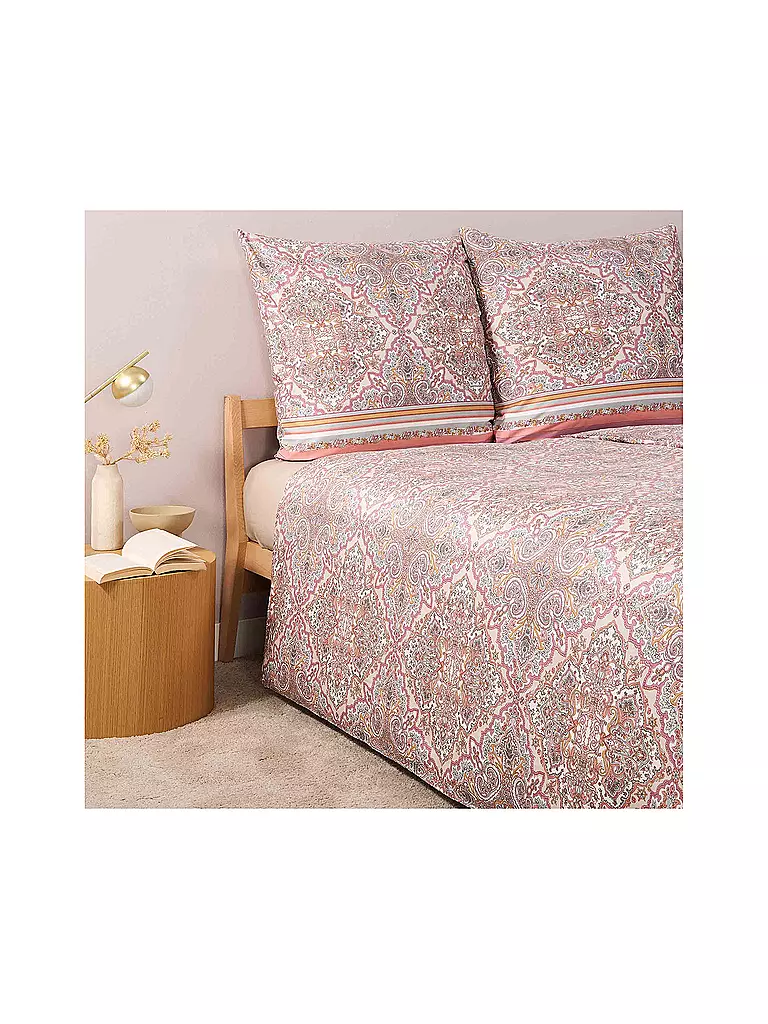 BASSETTI | Parure de lit en satin MARECHIARO 70x90cm/140x200cm Rose | Rose